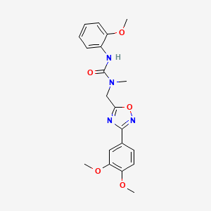 1-{[3-(3,4-Dimethoxyphenyl)-1,2,4-oxadiazol-5-yl]methyl}-3-(2-methoxyphenyl)-1-methylurea