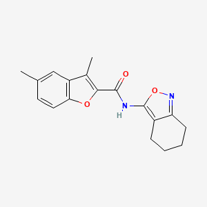 3,5-dimethyl-N-(4,5,6,7-tetrahydro-2,1-benzoxazol-3-yl)-1-benzofuran-2-carboxamide