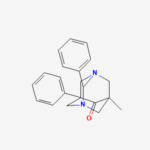 5-Methyl-2,7-diphenyl-1,3-diazatricyclo[3.3.1.1~3,7~]decan-6-one