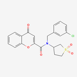 N-(3-chlorobenzyl)-N-(1,1-dioxidotetrahydrothiophen-3-yl)-4-oxo-4H-chromene-2-carboxamide