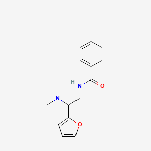 molecular formula C19H26N2O2 B11385894 4-tert-butyl-N-[2-(dimethylamino)-2-(furan-2-yl)ethyl]benzamide 