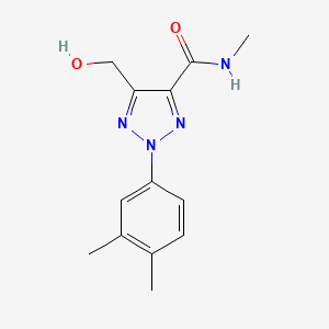 2-(3,4-dimethylphenyl)-5-(hydroxymethyl)-N-methyl-2H-1,2,3-triazole-4-carboxamide