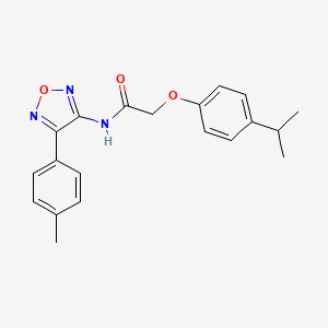 N-[4-(4-methylphenyl)-1,2,5-oxadiazol-3-yl]-2-[4-(propan-2-yl)phenoxy]acetamide