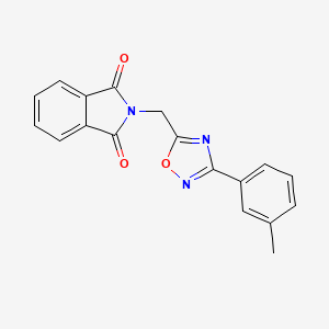 2-{[3-(3-methylphenyl)-1,2,4-oxadiazol-5-yl]methyl}-1H-isoindole-1,3(2H)-dione