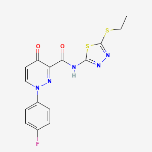 N-[5-(ethylsulfanyl)-1,3,4-thiadiazol-2-yl]-1-(4-fluorophenyl)-4-oxo-1,4-dihydropyridazine-3-carboxamide