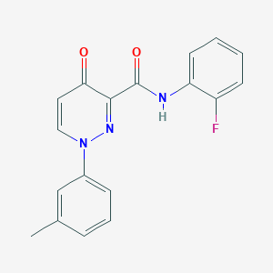 N-(2-fluorophenyl)-1-(3-methylphenyl)-4-oxo-1,4-dihydropyridazine-3-carboxamide