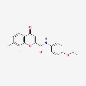 N-(4-ethoxyphenyl)-7,8-dimethyl-4-oxo-4H-chromene-2-carboxamide