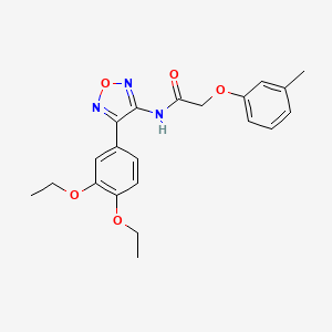 N-[4-(3,4-diethoxyphenyl)-1,2,5-oxadiazol-3-yl]-2-(3-methylphenoxy)acetamide