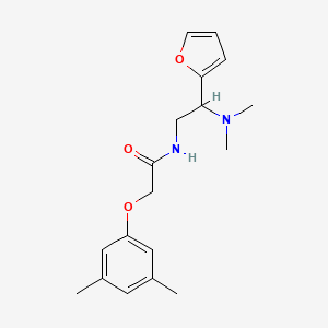 molecular formula C18H24N2O3 B11386099 N-[2-(dimethylamino)-2-(furan-2-yl)ethyl]-2-(3,5-dimethylphenoxy)acetamide 