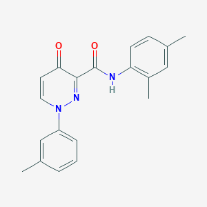 molecular formula C20H19N3O2 B11386143 N-(2,4-dimethylphenyl)-1-(3-methylphenyl)-4-oxo-1,4-dihydropyridazine-3-carboxamide 