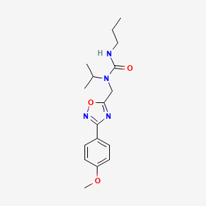 1-{[3-(4-Methoxyphenyl)-1,2,4-oxadiazol-5-yl]methyl}-1-propan-2-yl-3-propylurea