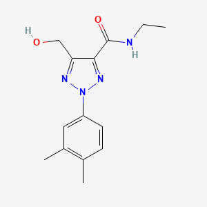 2-(3,4-dimethylphenyl)-N-ethyl-5-(hydroxymethyl)-2H-1,2,3-triazole-4-carboxamide