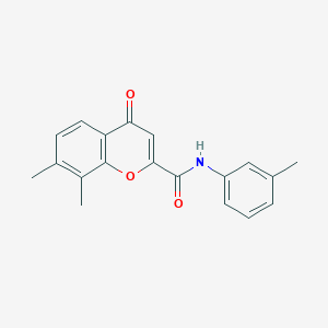 7,8-dimethyl-N-(3-methylphenyl)-4-oxo-4H-chromene-2-carboxamide