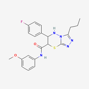 6-(4-fluorophenyl)-N-(3-methoxyphenyl)-3-propyl-6,7-dihydro-5H-[1,2,4]triazolo[3,4-b][1,3,4]thiadiazine-7-carboxamide