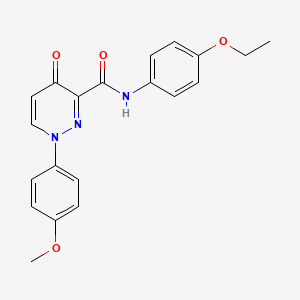 molecular formula C20H19N3O4 B11386257 N-(4-ethoxyphenyl)-1-(4-methoxyphenyl)-4-oxo-1,4-dihydropyridazine-3-carboxamide 