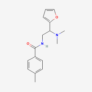 N-[2-(dimethylamino)-2-(furan-2-yl)ethyl]-4-methylbenzamide