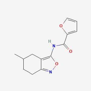 N-(5-methyl-4,5,6,7-tetrahydro-2,1-benzoxazol-3-yl)furan-2-carboxamide