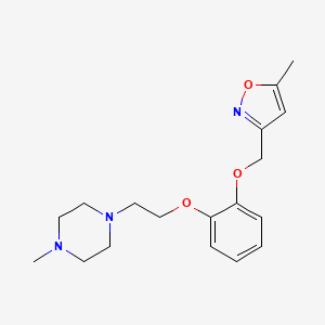 1-Methyl-4-(2-{2-[(5-methyl-1,2-oxazol-3-yl)methoxy]phenoxy}ethyl)piperazine