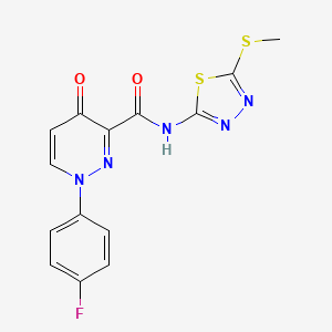 1-(4-fluorophenyl)-N-[5-(methylsulfanyl)-1,3,4-thiadiazol-2-yl]-4-oxo-1,4-dihydropyridazine-3-carboxamide