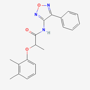 2-(2,3-dimethylphenoxy)-N-(4-phenyl-1,2,5-oxadiazol-3-yl)propanamide