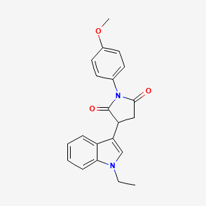 3-(1-ethyl-1H-indol-3-yl)-1-(4-methoxyphenyl)pyrrolidine-2,5-dione