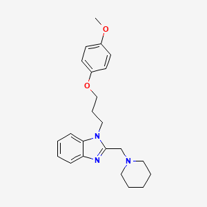 1-[3-(4-methoxyphenoxy)propyl]-2-(piperidin-1-ylmethyl)-1H-benzimidazole