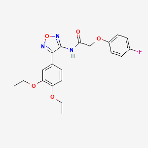 N-[4-(3,4-diethoxyphenyl)-1,2,5-oxadiazol-3-yl]-2-(4-fluorophenoxy)acetamide