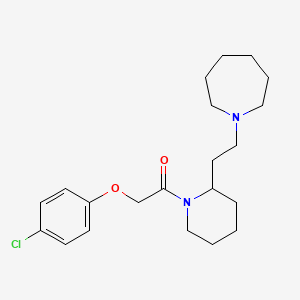 1-{2-[2-(Azepan-1-yl)ethyl]piperidin-1-yl}-2-(4-chlorophenoxy)ethanone