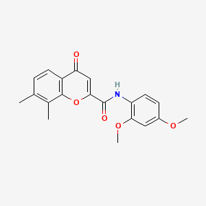 N-(2,4-dimethoxyphenyl)-7,8-dimethyl-4-oxo-4H-chromene-2-carboxamide