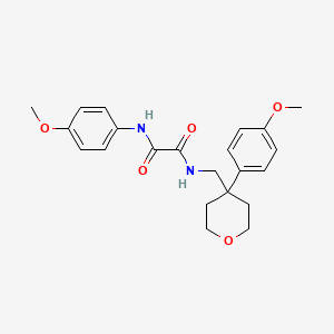 N-(4-methoxyphenyl)-N'-{[4-(4-methoxyphenyl)tetrahydro-2H-pyran-4-yl]methyl}ethanediamide