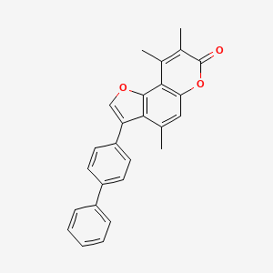 3-(biphenyl-4-yl)-4,8,9-trimethyl-7H-furo[2,3-f]chromen-7-one