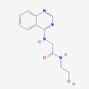 molecular formula C12H14N4O2 B11386572 N-(2-hydroxyethyl)-N~2~-quinazolin-4-ylglycinamide 