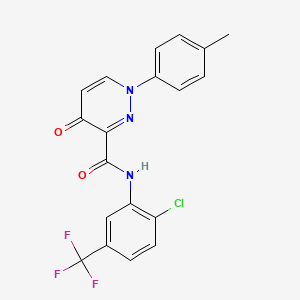 N-[2-chloro-5-(trifluoromethyl)phenyl]-1-(4-methylphenyl)-4-oxo-1,4-dihydropyridazine-3-carboxamide