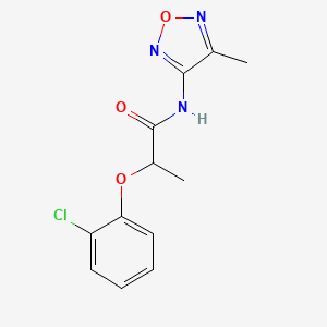 2-(2-chlorophenoxy)-N-(4-methyl-1,2,5-oxadiazol-3-yl)propanamide