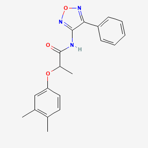 2-(3,4-dimethylphenoxy)-N-(4-phenyl-1,2,5-oxadiazol-3-yl)propanamide