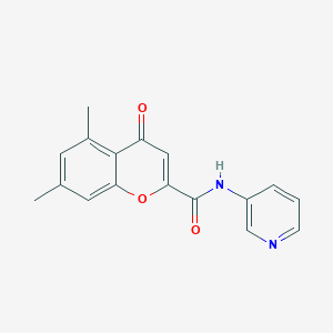 5,7-dimethyl-4-oxo-N-(pyridin-3-yl)-4H-chromene-2-carboxamide