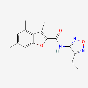 N-(4-ethyl-1,2,5-oxadiazol-3-yl)-3,4,6-trimethyl-1-benzofuran-2-carboxamide