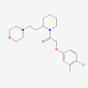 2-(4-Chloro-3-methylphenoxy)-1-{2-[2-(morpholin-4-yl)ethyl]piperidin-1-yl}ethanone