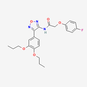 N-[4-(3,4-dipropoxyphenyl)-1,2,5-oxadiazol-3-yl]-2-(4-fluorophenoxy)acetamide