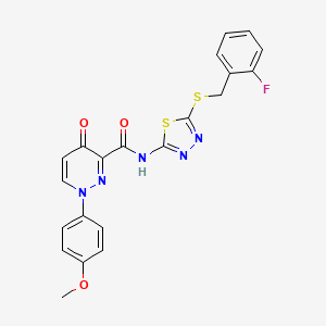 N-{5-[(2-fluorobenzyl)sulfanyl]-1,3,4-thiadiazol-2-yl}-1-(4-methoxyphenyl)-4-oxo-1,4-dihydropyridazine-3-carboxamide