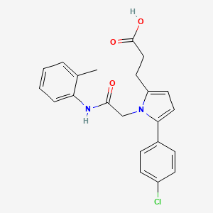 3-[5-(4-chlorophenyl)-1-{2-[(2-methylphenyl)amino]-2-oxoethyl}-1H-pyrrol-2-yl]propanoic acid