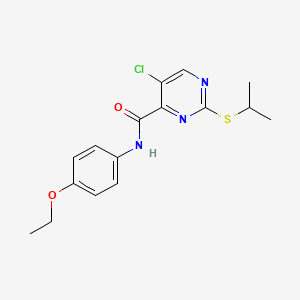 5-chloro-N-(4-ethoxyphenyl)-2-(propan-2-ylsulfanyl)pyrimidine-4-carboxamide