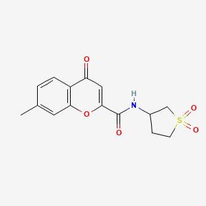 N-(1,1-dioxidotetrahydrothiophen-3-yl)-7-methyl-4-oxo-4H-chromene-2-carboxamide