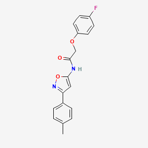 2-(4-fluorophenoxy)-N-[3-(4-methylphenyl)-1,2-oxazol-5-yl]acetamide