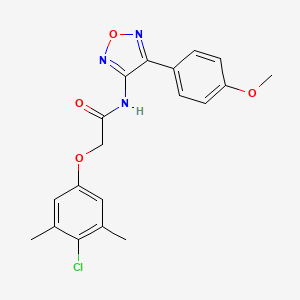 2-(4-chloro-3,5-dimethylphenoxy)-N-[4-(4-methoxyphenyl)-1,2,5-oxadiazol-3-yl]acetamide