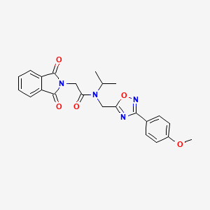 2-(1,3-dioxo-1,3-dihydro-2H-isoindol-2-yl)-N-{[3-(4-methoxyphenyl)-1,2,4-oxadiazol-5-yl]methyl}-N-(propan-2-yl)acetamide