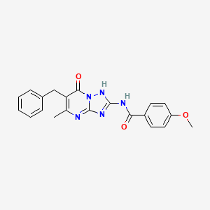 N-(6-benzyl-5-methyl-7-oxo-4,7-dihydro[1,2,4]triazolo[1,5-a]pyrimidin-2-yl)-4-methoxybenzamide