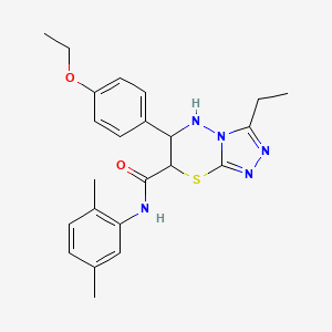 N-(2,5-dimethylphenyl)-6-(4-ethoxyphenyl)-3-ethyl-6,7-dihydro-5H-[1,2,4]triazolo[3,4-b][1,3,4]thiadiazine-7-carboxamide