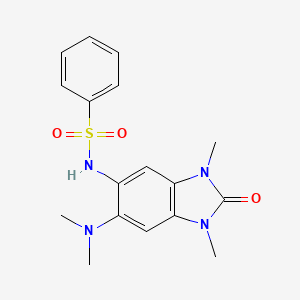 N-(6-Dimethylamino-1,3-dimethyl-2-oxo-2,3-dihydro-1H-benzoimidazol-5-yl)-benzenesulfonamide