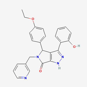 4-(4-ethoxyphenyl)-3-(2-hydroxyphenyl)-5-(pyridin-3-ylmethyl)-4,5-dihydropyrrolo[3,4-c]pyrazol-6(1H)-one